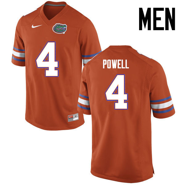 Men Florida Gators #4 Brandon Powell College Football Jerseys Sale-Orange - Click Image to Close